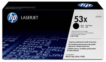 Картридж HP Q7553X 53X оригинальный чёрный для принтеров HP Laserjet M2727 MFP | HP Laserjet P2014 | HP Laserjet P2015