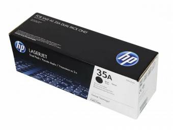 Картридж HP CB435AF/2 35A оригинальный чёрный для принтеров HP LASERJET P1005 | HP LASERJET P1006