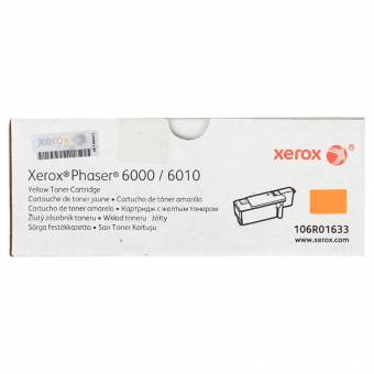 Картридж Xerox 106R01633 оригинальный желтый для принтеров Xerox Phaser 6000 | Xerox Phaser 6010 | Xerox WorkCentre 6015
