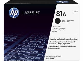 Картридж HP CF281A 81A оригинальный чёрный для принтеров HP Laserjet Enterprise MFP M630