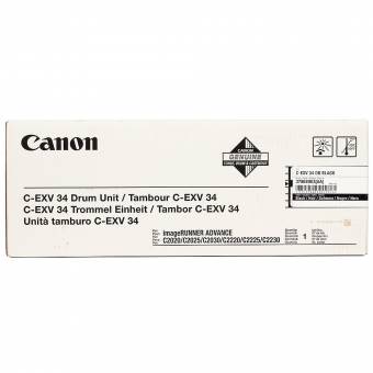 Фотобарабан Canon 3786B003 C-EXV34 Drum Bk оригинальный чёрный для принтеров Canon imageRUNNER ADVANCE C2020 | Canon imageRUNNER ADVANCE C2025 | Canon imageRUNNER ADVANCE C2030 | Canon imageRUNNER ADVANCE C2220 | Canon imageRUNNER ADVANCE C2225 | Canon im