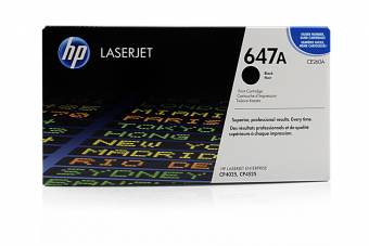 Картридж HP CE260A 647A оригинальный чёрный для принтеров HP LaserJet Enterprise CP4025 | HP LaserJet Enterprise CP4525