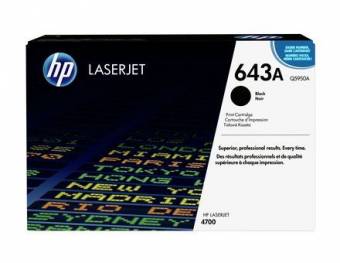 Картридж HP Q5950A 643A оригинальный чёрный для принтеров HP Laserjet 4700