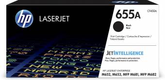 Картридж HP CF450A 655A оригинальный чёрный для принтеров HP Laserjet Enterprise M652 | HP Laserjet Enterprise M653 | HP Laserjet Enterprise MFP M681 | HP Laserjet Enterprise MFP M682