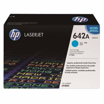 Картридж HP CB401A 642A оригинальный синий для принтеров HP LASERJET CP4005