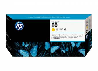 Картридж HP C4823A 80 оригинальный желтый для принтеров HP DesignJet 1050 | HP DesignJet 1055