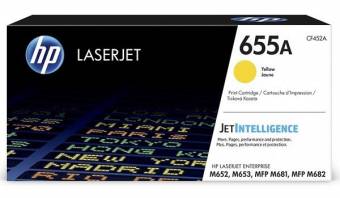 Картридж HP CF452A 655A оригинальный желтый для принтеров HP Laserjet Enterprise M652 | HP Laserjet Enterprise M653 | HP Laserjet Enterprise MFP M681 | HP Laserjet Enterprise MFP M682