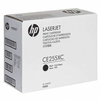 Картридж HP CE255XC оригинальный чёрный для принтеров HP LaserJet Enterprise P3015 | HP LaserJet Enterprise 500 MFP M525