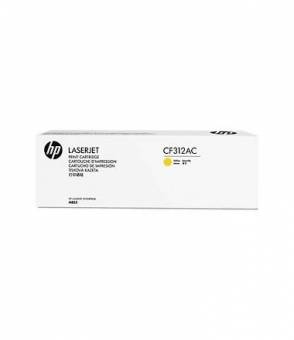 Картридж HP CF312AC оригинальный желтый для принтеров HP Laserjet Enterprise M855