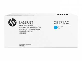Картридж HP CE271AC оригинальный синий для принтеров HP LaserJet Enterprise CP5525