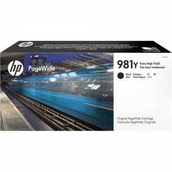 Картридж HP L0R16A №981Y оригинальный чёрный для принтеров HP Pagewide Enterprise Color 556 | HP Pagewide Enterprise Color MFP 586