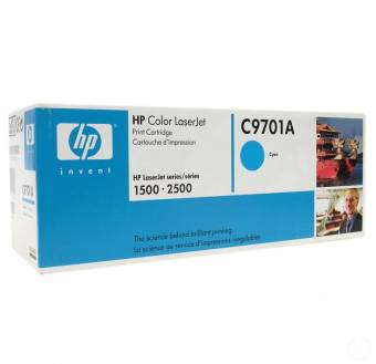 Картридж HP C9701A 121A оригинальный для принтеров HP Color LaserJet 1500/2500