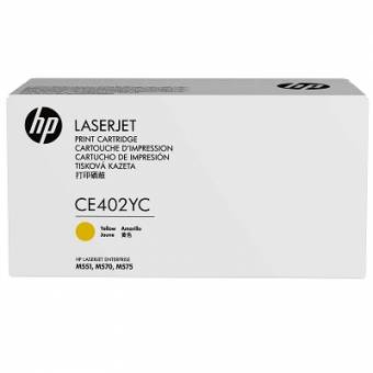 Картридж HP CE402AC (CE402YC) 507A оригинальный желтый для принтеров HP LaserJet Enterprise M551 | HP LaserJet Enterprise M570 | HP LaserJet Enterprise M575