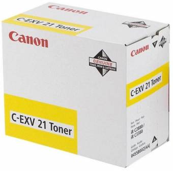 Картридж Canon 0455B002 C-EXV21 Toner Y оригинальный желтый для принтеров Canon iR C2380 | Canon iR C2880 | Canon iR C3080 | Canon iR C3380 | Canon iR C3580