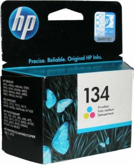 Картридж HP C9363HE 134 оригинальный цветной для принтеров HP DeskJet 460 | HP DeskJet 5743 | HP DeskJet 5943 | HP DeskJet 6543 | HP DeskJet 6623 | HP DeskJet 6843 | HP DeskJet 6943 | HP DeskJet 6983 | HP DeskJet 9803 | HP DeskJet D4163 | HP OfficeJet 621