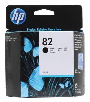 Картридж HP CH565A №82 оригинальный чёрный для принтеров HP Designjet 111 | HP Designjet 510 | HP Designjet 510ps
