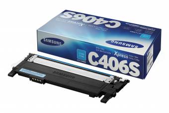 Картридж Samsung CLT-C406S оригинальный голубой для принтеров Samsung CLP-36X | Samsung CLX-330X | Samsung XPRESS C41X | Samsung X46X