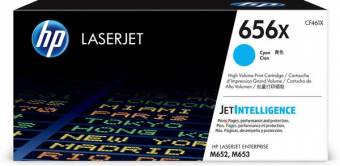 Картридж HP CF461X 656X оригинальный синий для принтеров HP Laserjet Enterprise M652 | HP Laserjet Enterprise M653