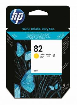 Картридж HP C4913A 82 оригинальный желтый для принтеров HP DesignJet 500 | HP DesignJet 500 plus | HP DesignJet 510 | HP DesignJet 800 | HP DesignJet 815mfp | HP DesignJet 820mfp | HP DesignJet cc800ps