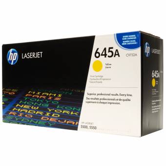 Картридж HP C9732A 645A оригинальный желтый для принтеров HP LASERJET 5500 | HP LASERJET 5550