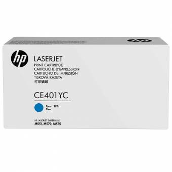 Картридж HP CE401AC (CE401YC) 507A оригинальный синий для принтеров HP LaserJet Enterprise M551 | HP LaserJet Enterprise M570 | HP LaserJet Enterprise M575