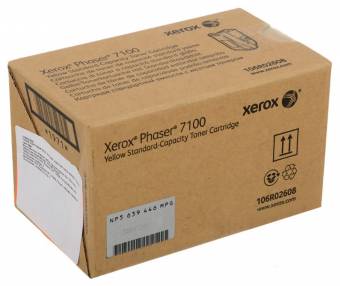 Картридж Xerox 106R02608 оригинальный желтый для принтеров Xerox Phaser 7100