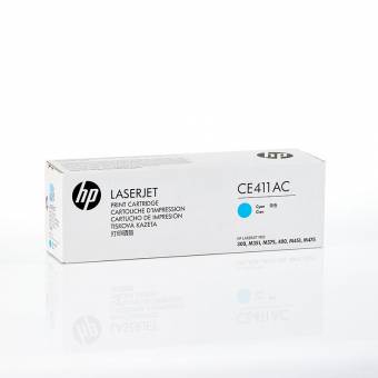 Картридж HP CE411AC оригинальный синий для принтеров HP LASERJET PRO 300 | HP LASERJET PRO M351 | HP LASERJET PRO M375 | HP LASERJET PRO 400 | HP LASERJET PRO M451 | HP LASERJET PRO M476