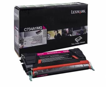 Картридж Lexmark C734A1MG оригинальный красный для принтеров Lexmark X734DE | Lexmark C734DN | Lexmark C734DTN | Lexmark C734DW | Lexmark C734N | Lexmark X736DE | Lexmark C736DN | Lexmark C736DTN | Lexmark C736N | Lexmark X738DE | Lexmark X738DTE