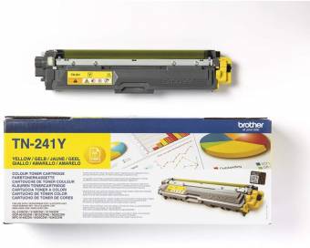Картридж Brother TN-241Y оригинальный желтый для принтеров Brother HL-3140CW | Brother HL-3150CDW | Brother HL-3170CDW | Brother DCP-9020CDW | Brother MFC-4140CDW | Brother MFC-9330CDW | Brother MFC-9340CDW