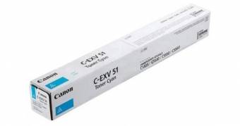Картридж Canon 0482C002 C-EXV51C оригинальный синий для принтеров Canon imageRUNNER ADVANCE C5535 | Canon imageRUNNER ADVANCE C5535i | Canon imageRUNNER ADVANCE C5540i | Canon imageRUNNER ADVANCE C5550i | Canon imageRUNNER ADVANCE C5560i