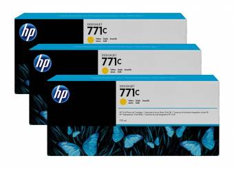 Картридж HP B6Y34A CR253A (771c) оригинальный желтый для принтеров HP DesignJet Z6200