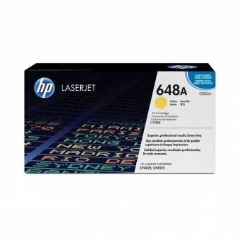 Картридж HP CE262A 648A оригинальный желтый для принтеров HP LaserJet Enterprise CP4025 | HP LaserJet Enterprise CP4525