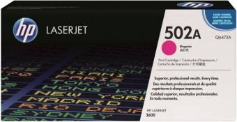 Картридж HP Q6473A 502A оригинальный красный для принтеров HP Laserjet 3600