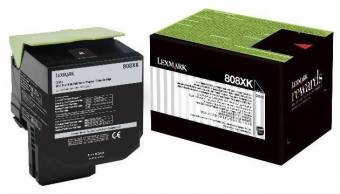 Картридж Lexmark 80C8XK0 808XK оригинальный чёрный для принтеров Lexmark 734646481410 | Lexmark 0734646481410