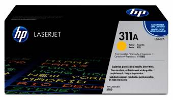 Картридж HP Q2682A 311A оригинальный жёлтый для принтеров HP Laserjet 3700