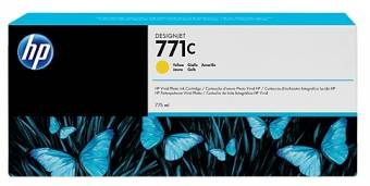 Картридж HP B6Y10A CE040A (771c) оригинальный желтый для принтеров HP DesignJet Z6600 | HP DesignJet Z6800 | HP DesignJet Z6203