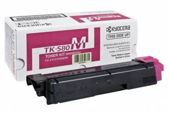 Картридж Kyocera 1T02KTBNL0 TK-580M оригинальный красный для принтеров Kyocera FS-C5150DN | Kyocera ECOSYS P6021cdn