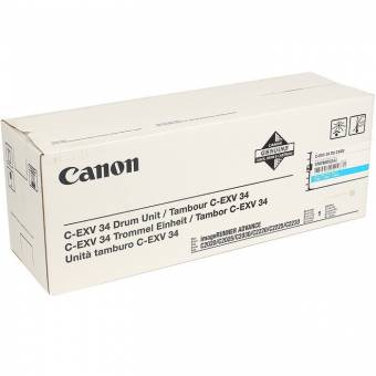 Фотобарабан Canon 3787B003 C-EXV34 Drum C оригинальный синий для принтеров Canon imageRUNNER ADVANCE C2020 | Canon imageRUNNER ADVANCE C2025 | Canon imageRUNNER ADVANCE C2030 | Canon imageRUNNER ADVANCE C2220 | Canon imageRUNNER ADVANCE C2225 | Canon imag