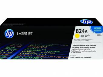 Картридж HP CB382A 824A оригинальный желтый для принтеров HP LASERJET 6015 | HP LASERJET CM6030 mfp | HP LASERJET CM6040 mfp