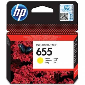 Картридж HP CZ112AE №655 оригинальный жёлтый для принтеров HP DeskJet Ink Advantage 6525 | HP DeskJet Ink Advantage 4615 | HP DeskJet Ink Advantage 4625 e-AiO | HP DeskJet Ink Advantage 5525 | HP DeskJet Ink Advantage 3525 | HP Deskjet Ink Advantage 6625
