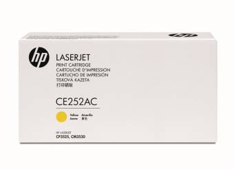 Картридж HP CE252AC (CE252YC) 504A оригинальный желтый для принтеров HP LASERJET CP3525 | HP LASERJET CM 3530
