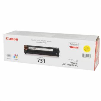 Картридж Canon 731Y 6269B002 оригинальный для принтеров Canon i-SENSYS MF8280Cw, i-SENSYS MF8230Cn, i-SENSYS LBP7110Cw, i-SENSYS MF623Cn, i-SENSYS MF628CW, i-SENSYS LBP7100Cn