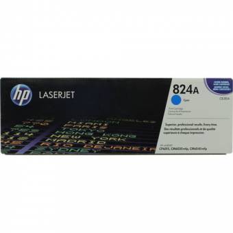 Картридж HP CB381A 824A оригинальный синий для принтеров HP LASERJET 6015 | HP LASERJET CM6030 mfp | HP LASERJET CM6040 mfp