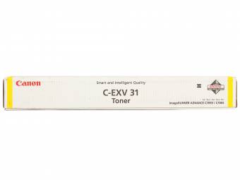 Картридж Canon 2804B002 C-EXV31Y оригинальный желтый для принтеров Canon imageRUNNER ADVANCE C7055 | Canon imageRUNNER ADVANCE C7065 | Canon imageRUNNER ADVANCE C9060 | Canon imageRUNNER ADVANCE C9065 | Canon imageRUNNER ADVANCE C9070 | Canon imageRUNNER 