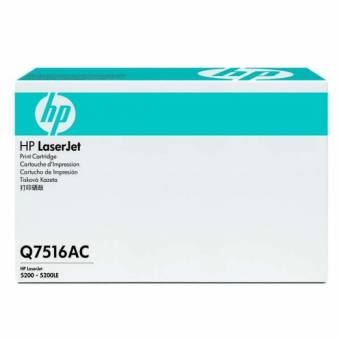 Картридж HP Q7516AC оригинальный чёрный для принтеров HP Laserjet 5200 | HP Laserjet 5200LE