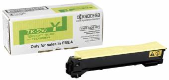 Картридж Kyocera 1T02HMAEU0 TK-550Y оригинальный желтый для принтеров Kyocera FS-C5200DN