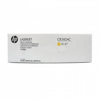 Картридж HP CB382AC (CB382YC) 824A оригинальный желтый для принтеров HP LASERJET 6015 | HP LASERJET CM6030 mfp | HP LASERJET CM6040 mfp