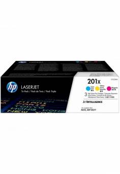 Комплект картриджей HP CF253XM 201X оригинальный цветной для принтеров HP Laserjet Pro M452 | HP Laserjet Pro MFP M277