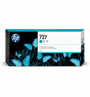 Картридж HP F9J76A 727 оригинальный синий для принтеров HP DesignJet T930 | HP DesignJet T1530 | HP DesignJet T2530