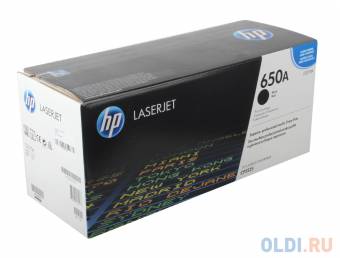 Картридж HP CE270A №650А оригинальный для принтеров HP Color LaserJet Enterprise CP5525, M750